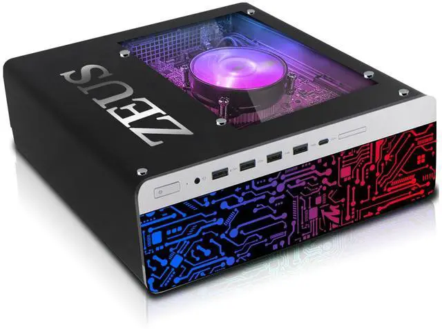 Alt view image 2 of 7 - TechMagnet Zeus Pro 9 Gaming Desktop PC, Intel i5, GT 1030, 16GB RAM, 256GB SSD+1TB HDD, RGB Keyboard & Mouse, Speaker, Headphone, Webcam, Win 11
