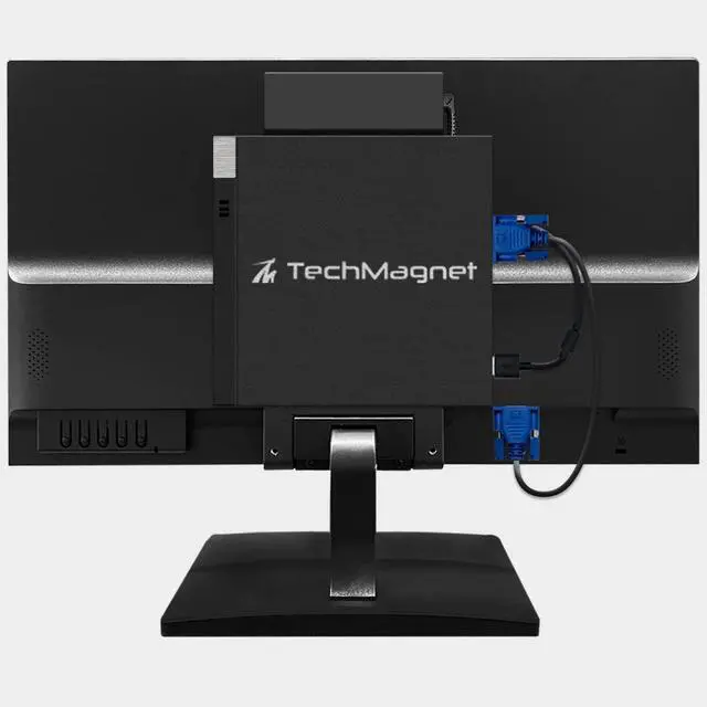 Alt view image 7 of 7 - TechMagnet Cheetah 6 All-in-One PC, i5-6, 8GB RAM, 120GB SSD, Win 11, Dual 27 Inch Monitor, Wireless Ergonomic KBM, USB WiFi BT, Desktop Computers for Home, Office & Study