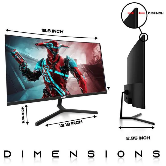 Alt view image 4 of 7 - TechMagnet Cheetah 4 All-in-One PC, i5-8th Gen, 8GB RAM, 120GB SSD, Win 11, 24 Inch Curved Monitor, Wireless Keyboard & Mouse, USB WiFi BT, Desktop Computers for Home, Office & Study