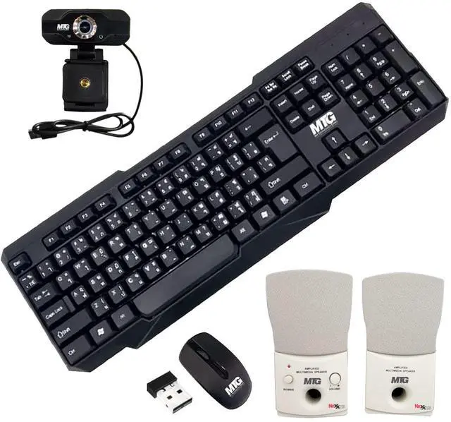 Alt view image 4 of 7 - TechMagnet Cheetah 6 All-in-One PC, i5-6, 8GB RAM, 120GB SSD, Win 11, Desktop Computer, 22 Inch Monitor, Wireless KBM, Mini Speaker, Webcam, USB WiFi BT, Home, Office & Study