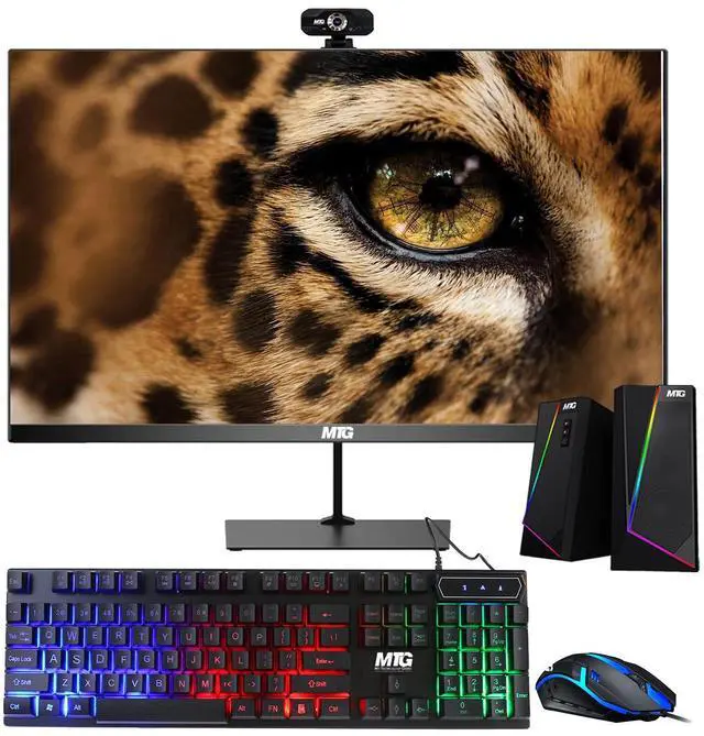 Main image of TechMagnet Cheetah 4 All-in-One PC, i5-6th Gen, 8GB RAM, 120GB SSD, Win 11, Desktop Computer with 22 Inch Monitor, RGB Keyboard & Mouse, Speaker USB WiFi BT for Home, Office & Study