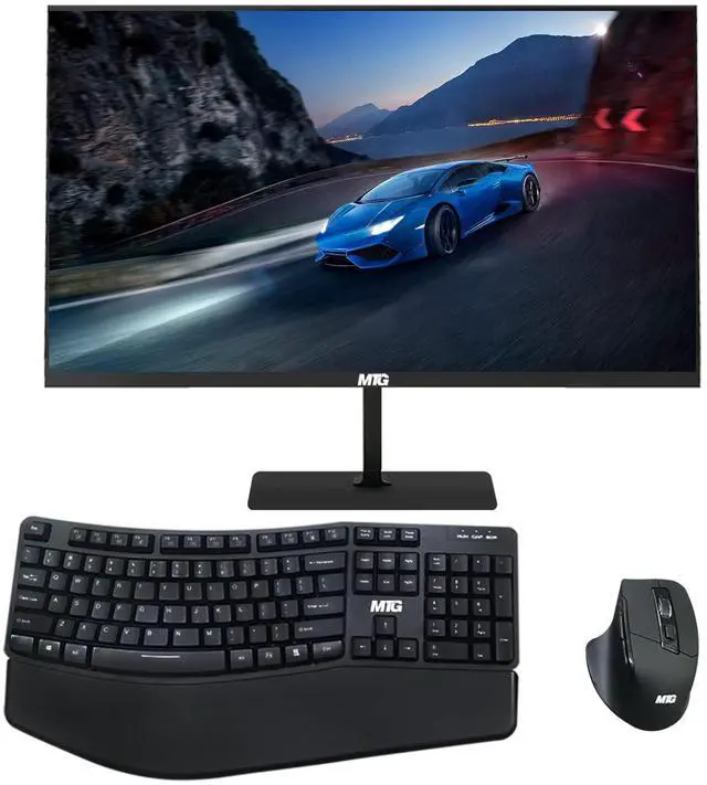 Main image of TechMagnet Cheetah 6 All-in-One PC, i5-6 8GB RAM, 120GB SSD, Win 11, 22 Inch Curved Monitor, Wireless Ergonomic KBM, USB WiFi BT, Desktop Computers for Home, Office & Study