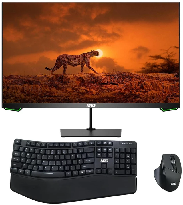 Main image of TechMagnet Cheetah 6 All-in-One PC, i5-8, 16GB RAM, 1TB SSD, Win 11, 22 Inch Monitor, Wireless Ergonomic KBM, USB WiFi BT, Desktop Computers for Home, Office & Study