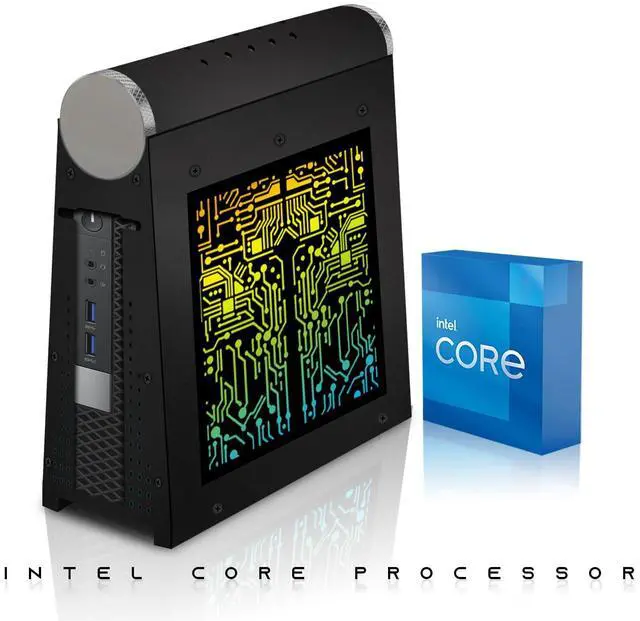 Alt view image 3 of 7 - TechMagnet CyberCube Mini PC, i7, 8GB RAM, 256GB SSD, Win 11, RGB KBM, Soundbar, USB WiFi BT, Desktop Computers for Home, Office & Study