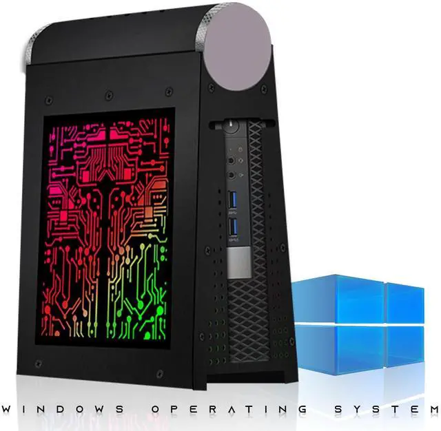 Alt view image 6 of 7 - TechMagnet CyberCube Mini PC, i7, 8GB RAM, 256GB SSD, Win 11, RGB KBM, Soundbar, USB WiFi BT, Desktop Computers for Home, Office & Study