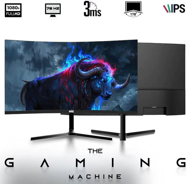 Alt view image 3 of 7 - HP G3 Computer Desktop PC, i3, 16GB RAM, 256GB SSD, 24 Inch Curved Monitor, RGB KBM, Speaker, USB WiFi BT, Win 11