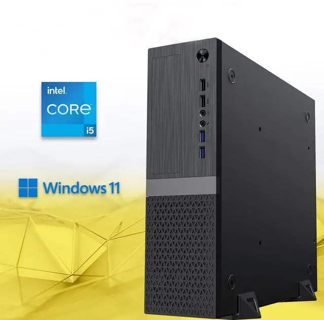 Alt view image 3 of 7 - TechMagnet Heera Desktop Computer PC, i5, 8GB RAM, 1TB HDD, Win 11, Desktop Computer, Wireless Ergonomic KBM, Speaker, Webcam, Home, Office & Study