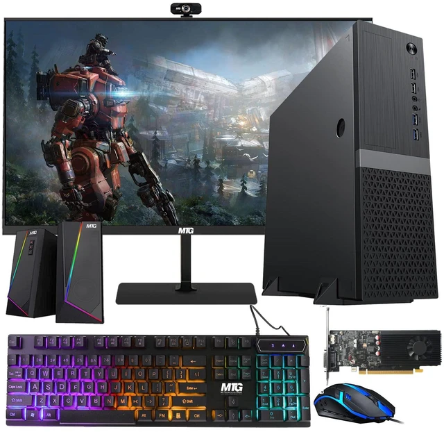 Main image of TechMagnet Heera Gaming PC, i5, 16GB RAM, 1TB SSD + 3TB HDD, GTX 1650 Graphics, 27 Inch Monitor, RGB KBM, Speaker, Webcam, USB WiFi BT, Win 11