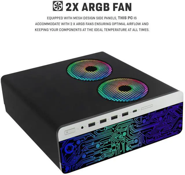 Alt view image 2 of 7 - HP G4 Desktop Computer PC, AMD Ryzen 3 Pro, 8GB RAM, 256GB SSD, RGB KBM, Speaker, USB WiFi BT, Home, Office & Study, Win 11