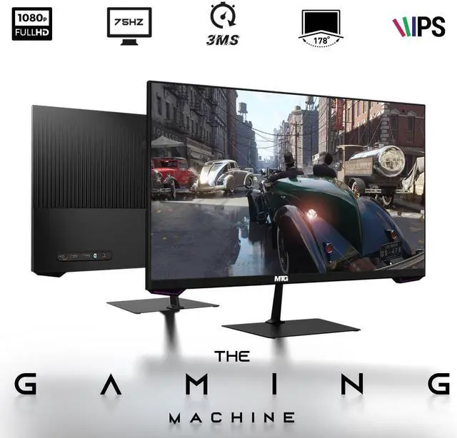 Alt view image 5 of 7 - HP G3 Gaming Computer Desktop PC, i7, 16GB RAM, 240GB SSD, RX 550 Graphics, 27 Inch Curved Monitor, RGB KBM, Headphone, Webcam, USB WiFi BT, Win 11 Pro