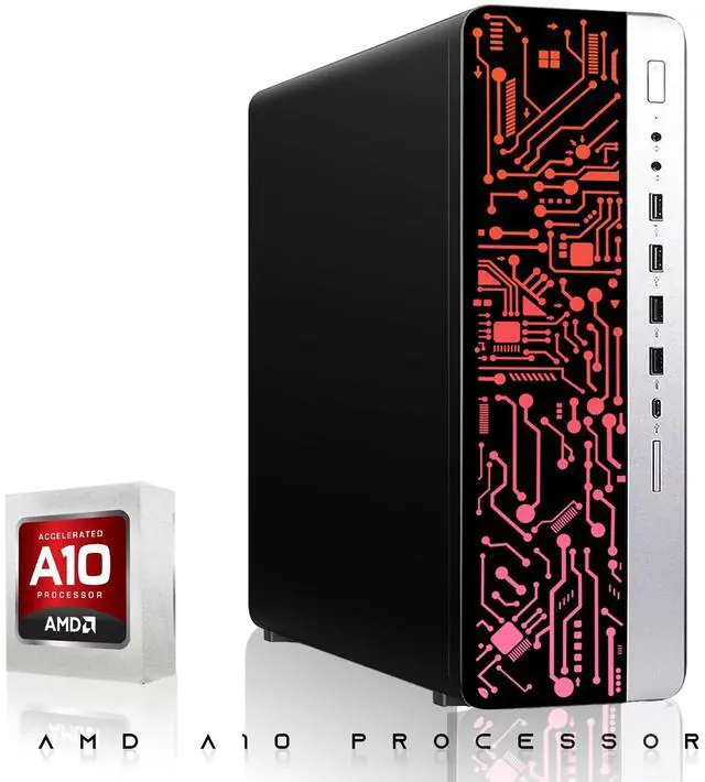 Alt view image 7 of 7 - HP G4 Desktop Computer PC, AMD Ryzen 3 Pro, 8GB RAM, 256GB SSD, RGB KBM, Speaker, USB WiFi BT, Home, Office & Study, Win 11