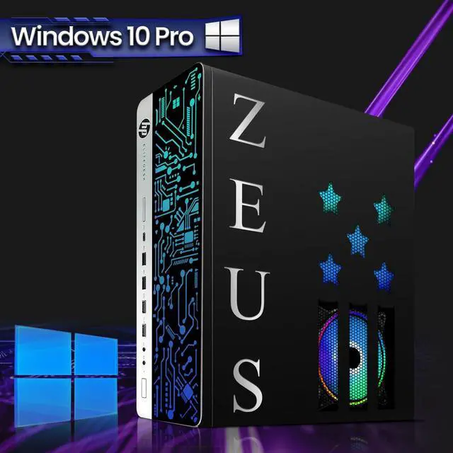 Alt view image 3 of 7 - HP G3 Gaming Desktop Computer PC, i7, 16GB RAM, 256GB SSD + 1TB HDD, GT 1030 Graphics, RGB KBM, Soundbar, Headphone, Webcam, USB WiFi BT, Win 11 Pro