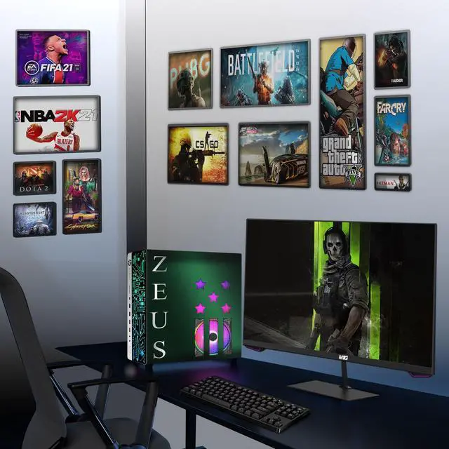 Alt view image 3 of 7 - HP G3 Green Gaming Desktop Computer PC, i5, 16GB RAM, 1TB SSD, GTX 1050 Ti Graphics, 22 Inch Monitor, RGB KBM, Headphone, USB WiFi BT, Win 11 Pro