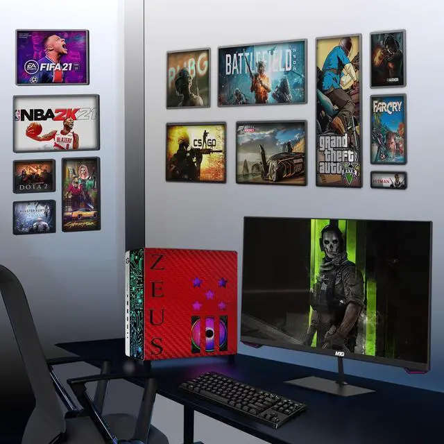 Alt view image 4 of 7 - HP G3 Red Gaming Desktop Computer PC, i5, 16GB RAM, 1TB SSD, GTX 1050 Ti Graphics, 22 Inch Monitor, RGB KBM, Headphone, USB WiFi BT, Win 11 Pro