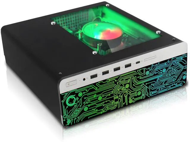 Alt view image 3 of 7 - HP Gaming Desktop Computer PC, AMD Ryzen 3 Pro, 8GB RAM, 256GB SSD, RX 550 Graphics, 24 Inch Curved Monitor, RGB KBM, Headphone, USB WiFi BT, Win 11 Pro
