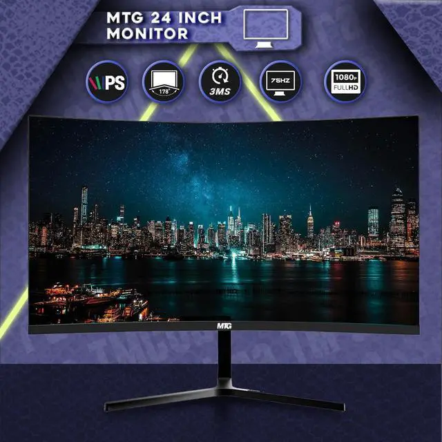 Alt view image 3 of 7 - TechMagnet Cobra Gaming PC, Intel i5, 16GB RAM, 256GB SSD + 1TB HDD Win 11, Desktop Computer, GT 1030 Graphics, 24 Inch Curved Monitor, RGB KBM, Soundbar, Headphone, Webcam, USB WiFi,