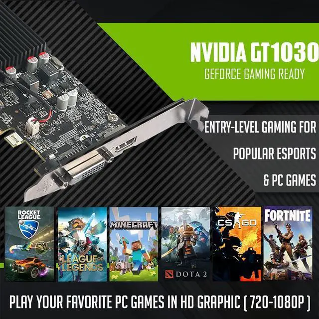 Alt view image 4 of 7 - HP G3 Gaming Desktop Computer PC, i5, 32GB RAM, 240GB SSD, GT 1030 Graphics, 24 Inch Curved Monitor, RGB KBM, Headphone, Webcam, USB WiFi BT, Win 11 Pro