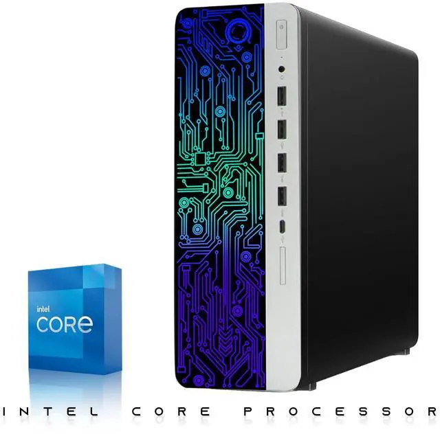 Alt view image 2 of 7 - HP G3 Gaming Desktop Computer PC, i5, 32GB RAM, 240GB SSD, GT 1030 Graphics, 24 Inch Curved Monitor, RGB KBM, Headphone, Webcam, USB WiFi BT, Win 11 Pro