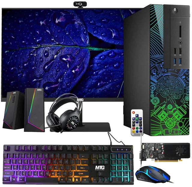 Main image of TechMagnet Lumos 8 Gaming Desktop Computer PC, i5, 16GB RAM, 256GB SSD, GTX 1650 Graphics, 22 Inch Monitor, RGB KBM, Speaker, Headphone, USB WiFi BT, Win 11
