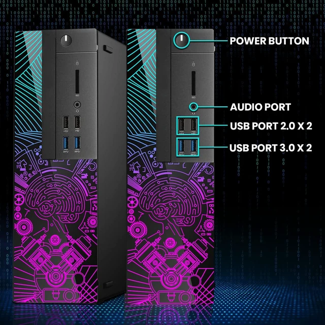Alt view image 3 of 7 - TechMagnet Lumos 8 Gaming Desktop Computer PC, i7, 16GB RAM, 512GB SSD, GTX 1650 Graphics, 27 Inch Monitor, RGB KBM, Soundbar, Headphone, USB WiFi BT, Win 11