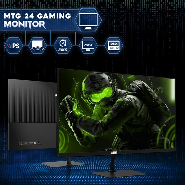 Alt view image 4 of 7 - TechMagnet Lumos 8 Gaming Desktop Computer PC, i7, 16GB RAM, 512GB SSD, GTX 1650 Graphics, 24 Inch Monitor, RGB KBM, Soundbar, Headphone, USB WiFi BT, Win 11
