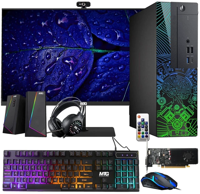 Main image of TechMagnet Lumos 8 Gaming Desktop Computer PC, i7, 16GB RAM, 2TB HDD, GTX 1650 Graphics, 22 Inch Monitor, RGB KBM, Speaker, Headphone, USB WiFi BT, Win 11