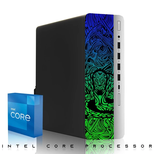 Alt view image 4 of 7 - TechMagnet Cobra Desktop Computer Gaming PC, i7, 16GB RAM, 512GB SSD, GTX 1650 Graphics, 24 Inch Curved Monitor, RGB KBM, Speaker, Webcam, USB WiFi BT, Win 11
