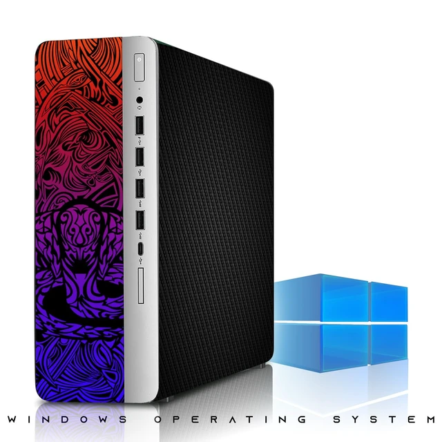 Alt view image 4 of 7 - TechMagnet Cobra Carbon Black Desktop Computer Gaming PC, i7, 16GB RAM, 512GB SSD, GTX 1650 Graphics, 24 Inch Curved Monitor, RGB KBM, Speaker, Webcam, USB WiFi BT, Win 11