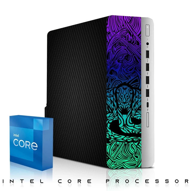Alt view image 3 of 7 - TechMagnet Cobra Carbon Black Desktop Computer Gaming PC, i7, 16GB RAM, 512GB SSD, GTX 1650 Graphics, 24 Inch Curved Monitor, RGB KBM, Speaker, Webcam, USB WiFi BT, Win 11