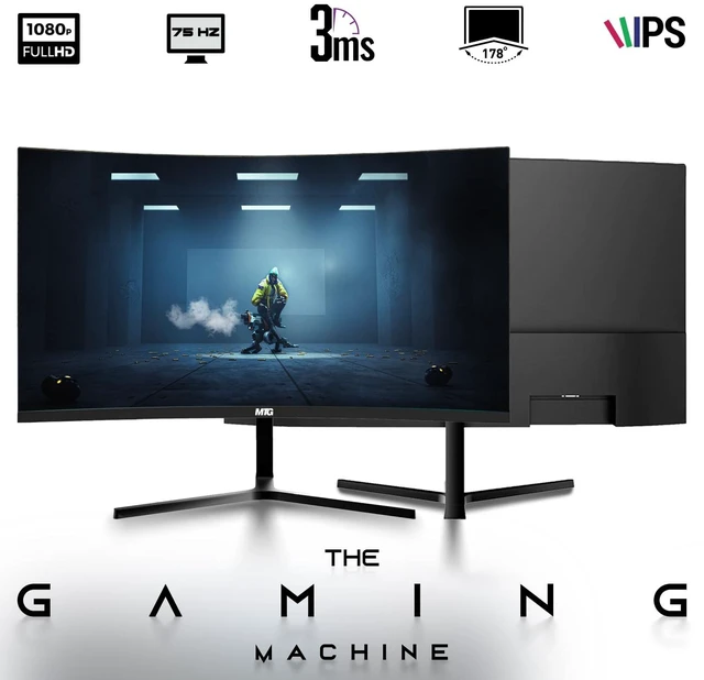 Alt view image 2 of 7 - TechMagnet HP G4 Desktop Computer Gaming PC, AMD Ryzen 3 Pro, 16GB RAM, 512GB SSD, GTX 1650 Graphics, 32 Inch Curved Monitor, RGB KBM, Soundbar, USB WiFi BT, Win 11