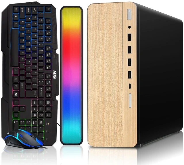 Main image of TechMagnet HP G4 Desktop Computer Gaming PC, AMD Ryzen 3 Pro, 16GB RAM, 512GB SSD, GTX 1650 Graphics, RGB KBM, Soundbar, USB WiFi BT, Win 11