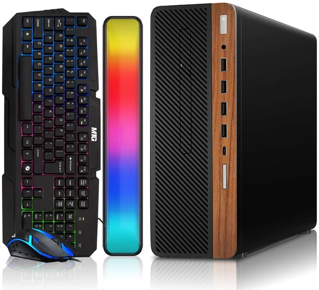 Main image of TechMagnet HP G4 Desktop Computer Gaming PC, i5, 16GB RAM, 512GB SSD, GTX 1650 Graphics, RGB KBM, Soundbar, USB WiFi BT, Win 11