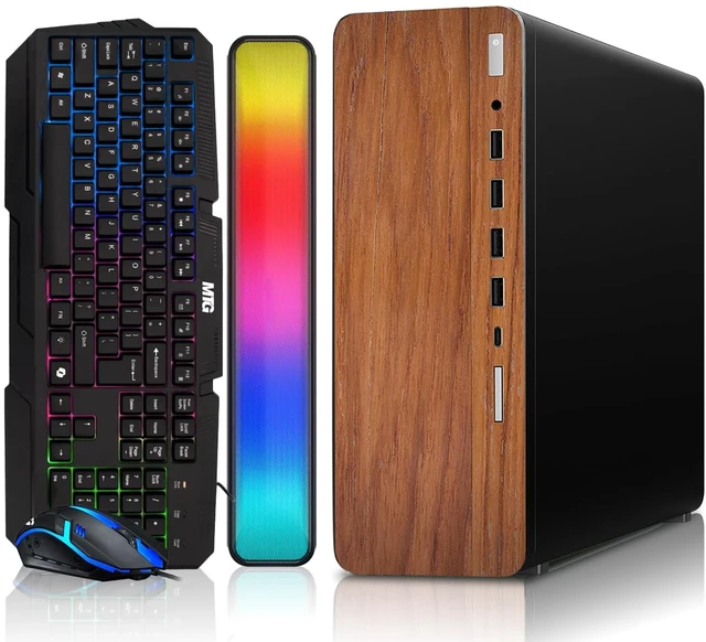 Main image of TechMagnet HP G4 Desktop Computer Gaming PC, AMD Ryzen 3 Pro, 16GB RAM, 512GB SSD, GTX 1650 Graphics, RGB KBM, Soundbar, USB WiFi BT, Win 11