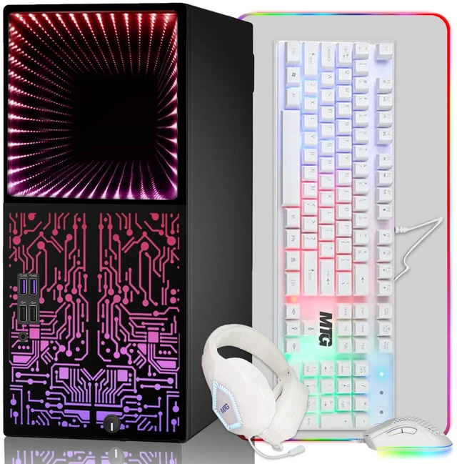 Main image of TechMagnet Horizon+ Gaming PC, i7, 16GB RAM, 256GB SSD, GTX 1650 Graphics, 4 in 1 Gaming Kit, USB WiFi BT, Win 11