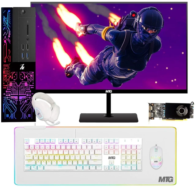 Main image of TechMagnet Siwa 6 Gaming PC, i5, 16GB RAM, 240GB SSD + 1TB HDD, RX 550 Graphics, 22 Inch Monitor, 4 in 1 Gaming Kit, USB WiFi BT, Win 11