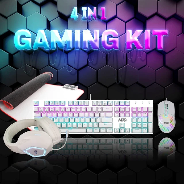 Alt view image 5 of 7 - TechMagnet Siwa 6 Gaming PC, i3, 16GB RAM, 480GB SSD, RX 550 Graphics, 24 Inch Curved Monitor, 4 in 1 Gaming Kit, USB WiFi BT, Win 11