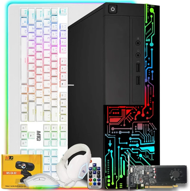 Main image of TechMagnet Siwa 8 Gaming PC, i7, 16GB RAM, 240GB SSD, GTX 1650 Graphics, 4 in 1 Gaming Kit, Webcam, USB WiFi BT, Win 11