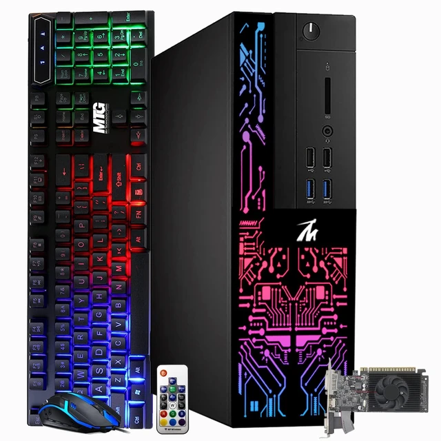 Main image of TechMagnet Siwa 6 Gaming PC, i5, 16GB RAM, 512GB SSD, GT 730 4GB Graphics, RGB KBM, USB WiFi BT, Win 11