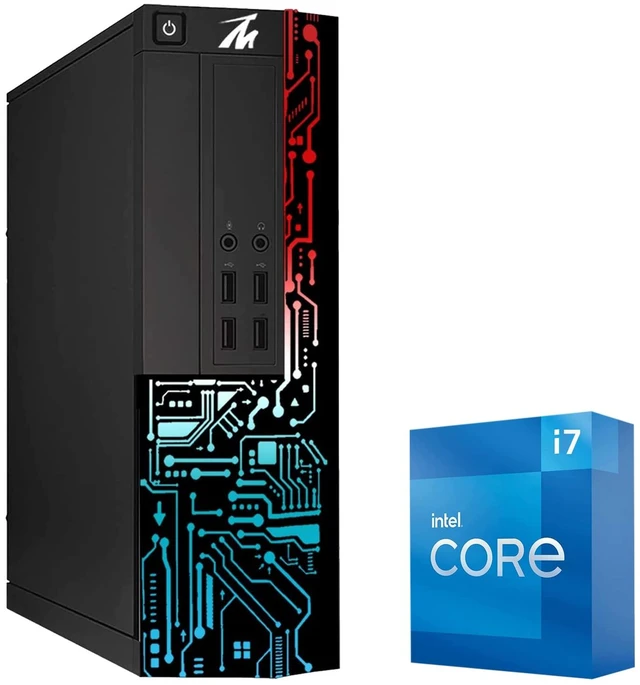 Alt view image 3 of 7 - TechMagnet Siwa 8 Gaming PC, i7, 16GB RAM, 1TB SSD + 2TB HDD, GTX 1650 Graphics, 27 Inch Monitor, RGB KBM, Soundbar, Headphone, USB WiFi BT, Win 11