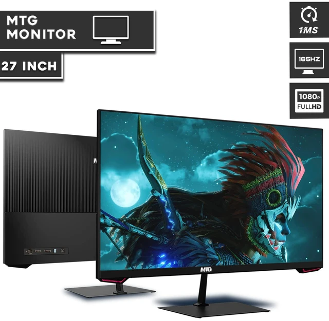 Alt view image 4 of 7 - TechMagnet Siwa 8 Gaming PC, i7, 16GB RAM, 1TB SSD + 2TB HDD, GTX 1650 Graphics, 27 Inch Monitor, RGB KBM, Soundbar, Headphone, USB WiFi BT, Win 11