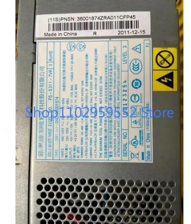 Main image of 1pcs For PS-5311-7VR 3 36001874 Desktop Computer 24 Pin 310W Power Supply Kit