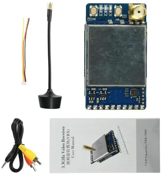 Main image of VRX-3301 3.3GHz FPV Video Receiver Module 64-Channel Analog Transmission for FatShark Goggles with Anti-Interference
