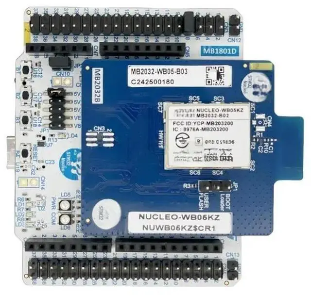 Main image of NUCLEO-WB05KZ development board STM32WB05KZV6 MCU
