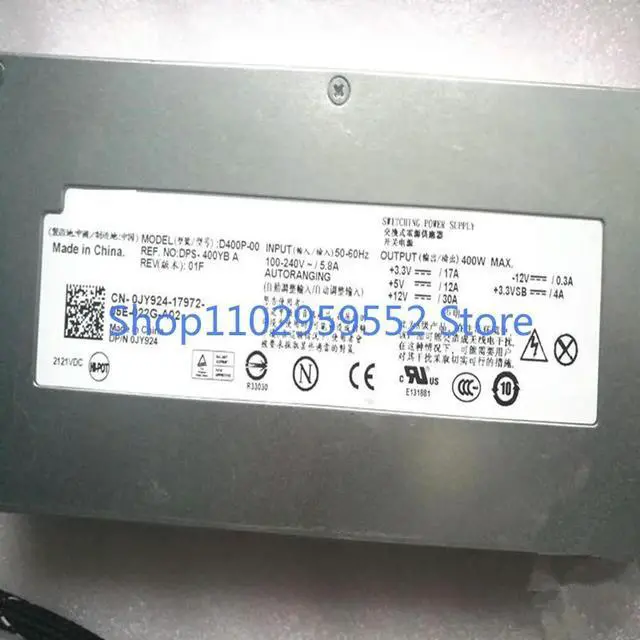 Alt view image 2 of 2 - 1pcs PSU For R300 400W Switching Power Supply D400P-00 H400P-00 DPS-400YB A DU636 JY924 Kit