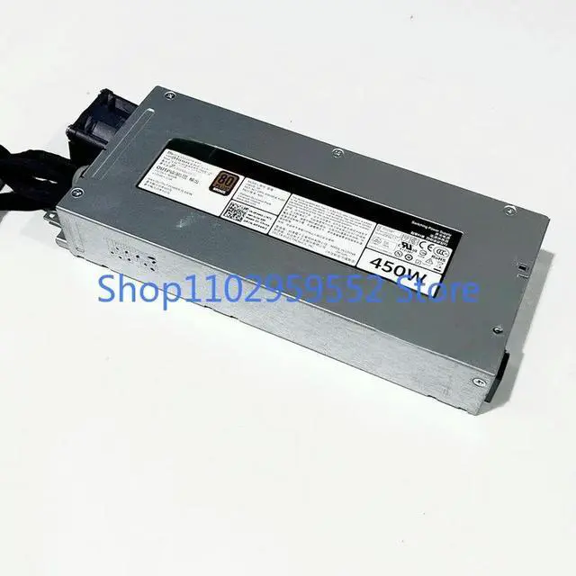 Alt view image 2 of 2 - 1PCS for R430 server cold power supply 0P34M3 XKY89 D450E-S0 450W 6V43G