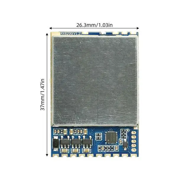 Alt view image 3 of 3 - RX8200 FPV Video Receiver 6G8.2GHz Low Latency AntiInterference SPI Receiver 5V Power Supply for Professional Aerial Photography