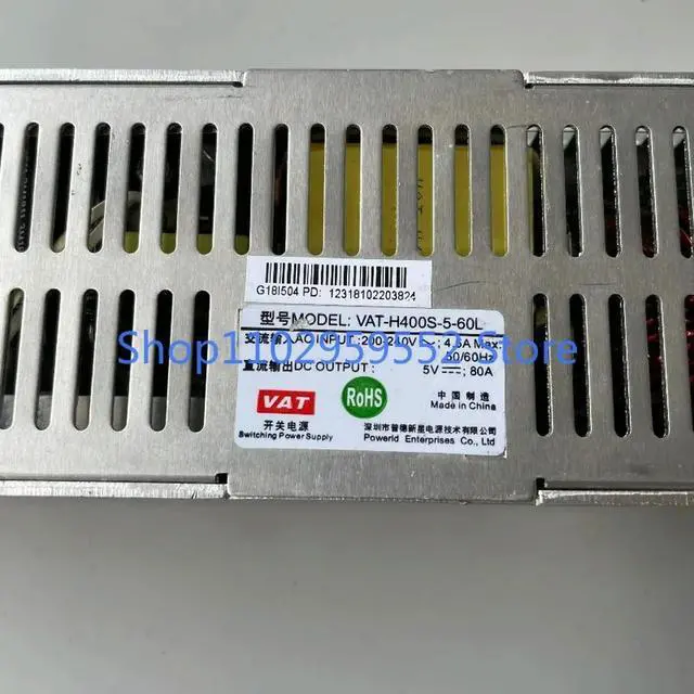 Alt view image 3 of 3 - 1pcs For VAT-H400S-5-60L 5V80A_ LED Display Switch Power Supply Kit