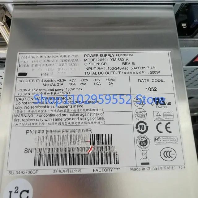 Alt view image 2 of 2 - 1pcs for 3Y YM-5501A C02R Power Module 500W