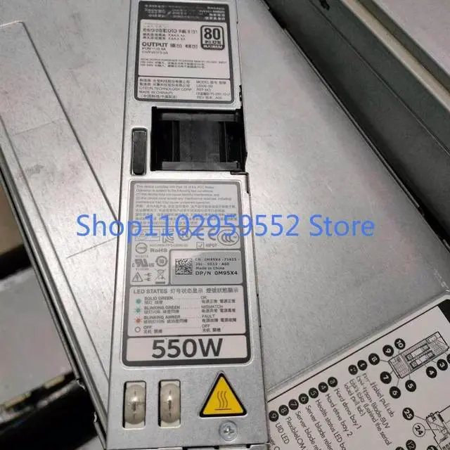 Alt view image 2 of 2 - 1Pcs for PowerEdge R320 R420 Server Power Supply L550E-S0 M95X4