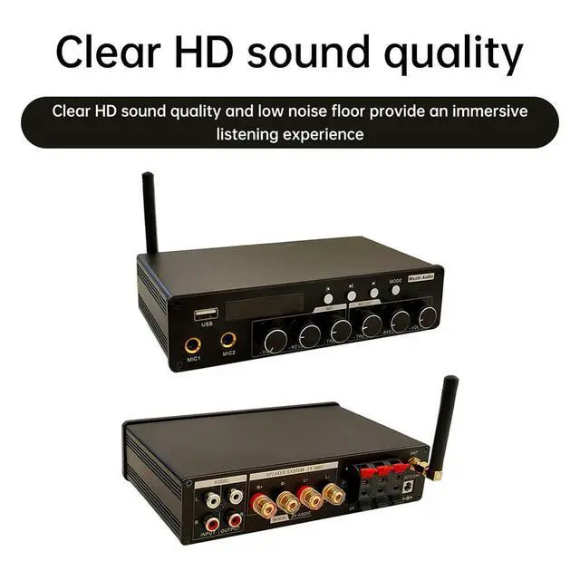 Alt view image 3 of 3 - DC 12-24V ZK-AS TPA3116D Subwoofer Bluetooth-compatible Amplifier HiFi 2.1 Digital Audio Power Amplifiers 200W Sound Amplificado